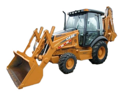 Case Backhoe 580M BACK CENTER WINDOW