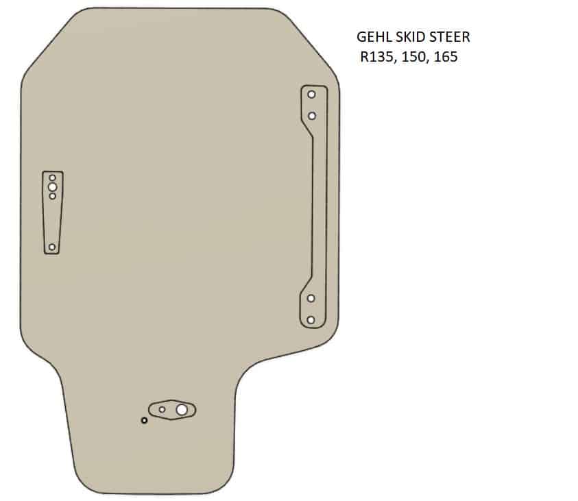 Gehl / Mustang Windshield: Skid Steer (Gehl 135-165) – (Mustang 1050R-1650RT) - Image 2